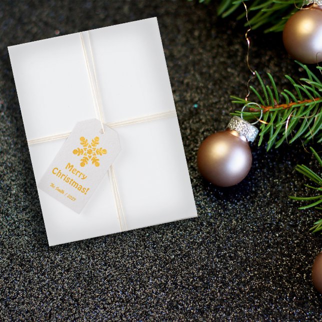 Foil snow dark blue Gift Tag (Creator Uploaded)