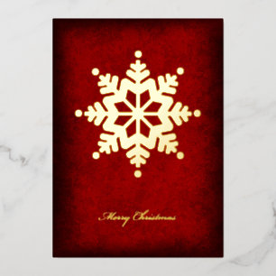 Foil Snowflake Christmas Card