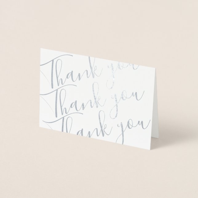 Foil Thank You Note Card (Front)