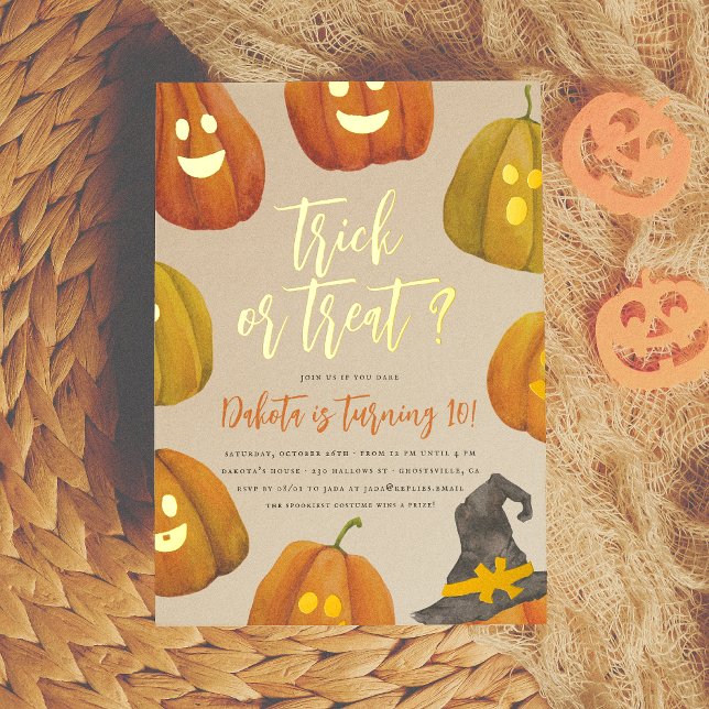 Foil Trick or Treat Halloween Birthday Party (Creator Uploaded)