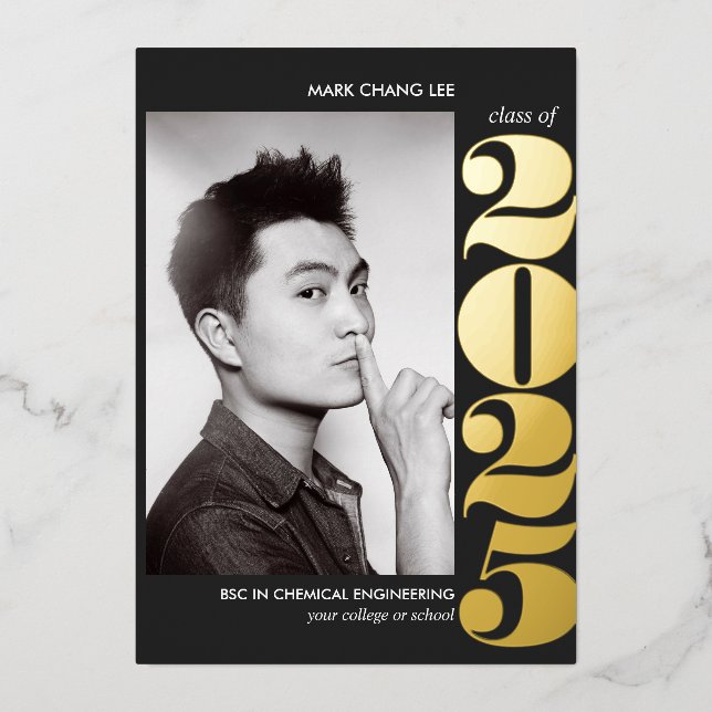 Foil YEAR | COLLEGE UNIVERSITY PHOTO GRADUATION    (Front)