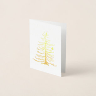  Foiled Christmas Tree Card