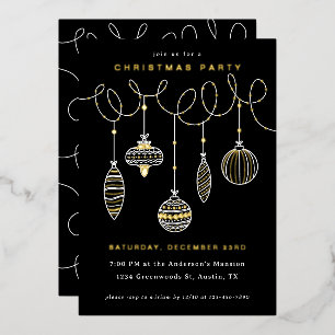 Foiled Pressed Christmas Ornaments