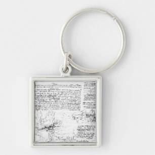 Fol.145v-a, page from Da Vinci's notebook Key Ring