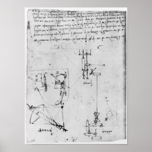 Fol. 46v, from the Codex Forster III, 1480s-1494 Poster