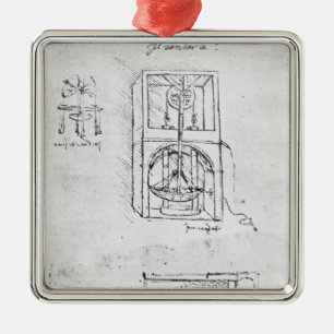 Fol. 54r from Paris Manuscript B, 1488-90 Metal Tree Decoration