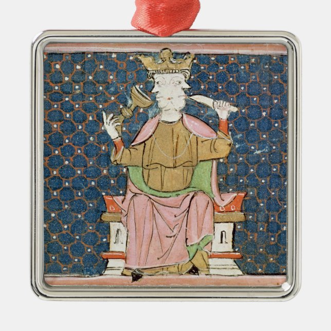 Fol.57v January: Janus Metal Tree Decoration (Front)