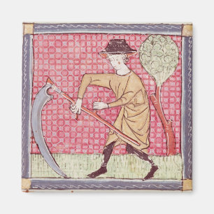 Fol.58v June: Haymaking Magnet