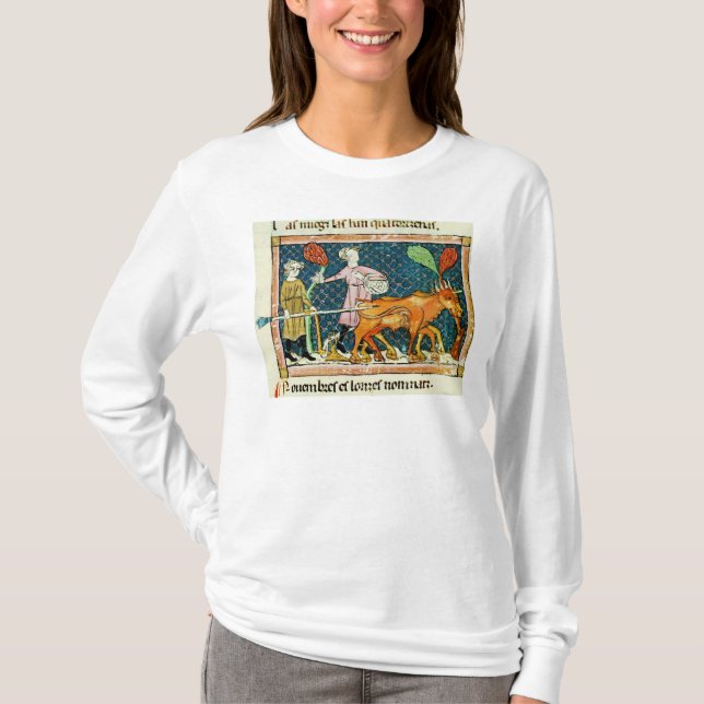 Fol.59r October: Ploughing T-Shirt (Front)