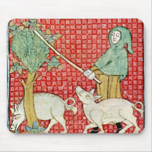 Fol.59v November: Gathering Acorns Mouse Pad