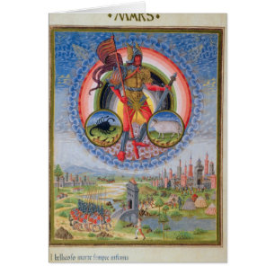 Fol.7v The Planet Mars, from 'De Sphaera', 1470