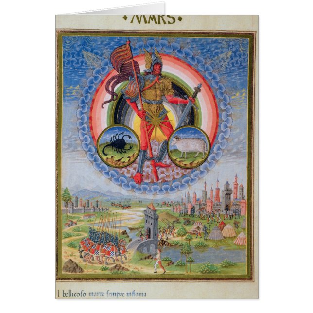 Fol.7v The Planet Mars, from 'De Sphaera', 1470 (Front)