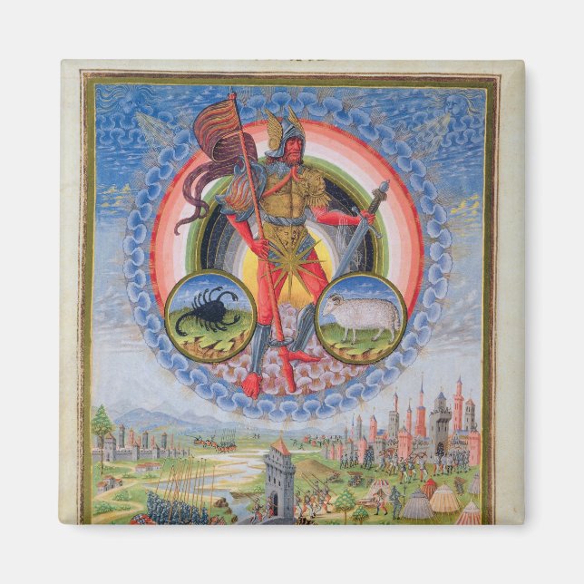Fol.7v The Planet Mars, from 'De Sphaera', 1470 Magnet (Front)