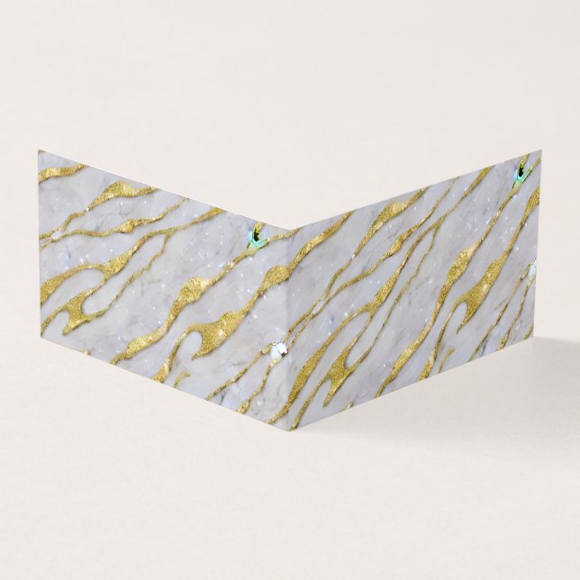 Fold card with gold design (Outside)