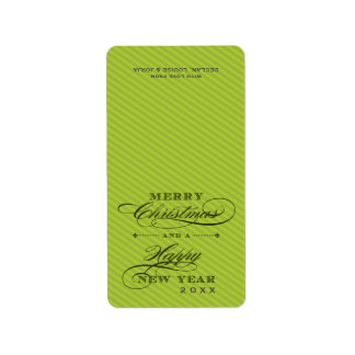 (FOLD OVER) CHRISTMAS LABELS :: lapel 2P