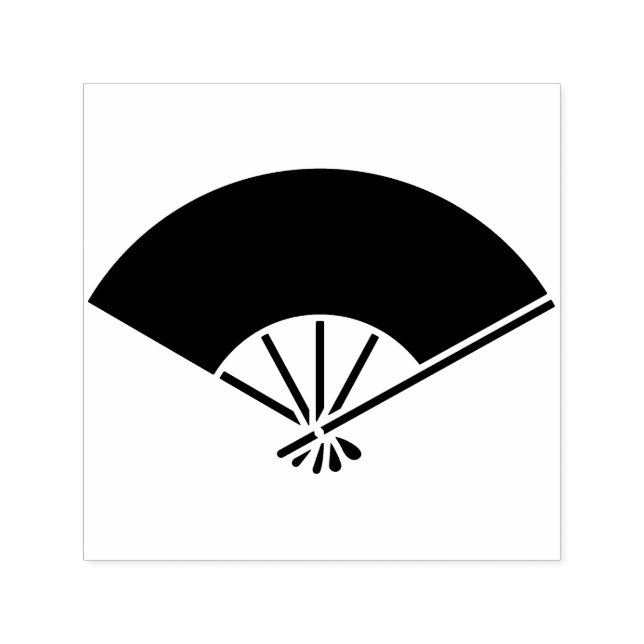 Foldable fan with five frames / 五本骨扇 self-inking stamp (Design)