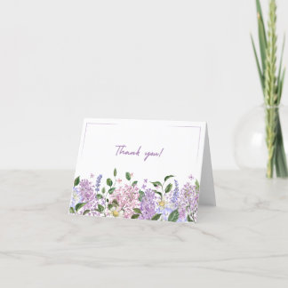 Foldable Floral Thank You Card