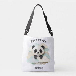 Folded Baby Panda   Cute Origami  Crossbody Bag