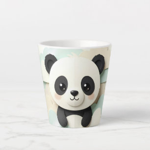 Folded Baby Panda   Cute Origami  Latte Mug