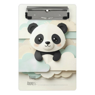 Folded Baby Panda   Cute Origami  Mini Clipboard