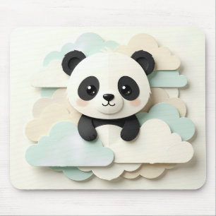 Folded Baby Panda   Cute Origami  Mouse Pad