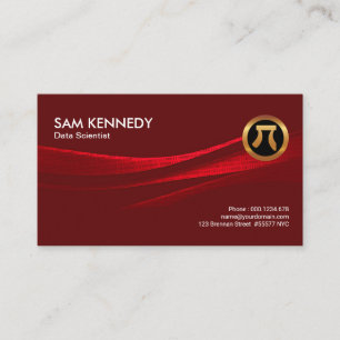 Folded Binary Data Research Report Data Scientist Business Card