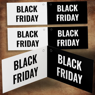 Folded Black Friday Discount Hang Tag Clothing