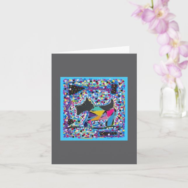 Folded Blank Inside Greeting Card (Orchid)
