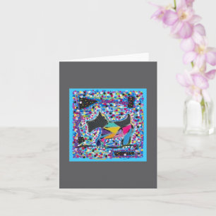 Folded Blank Inside Greeting Card