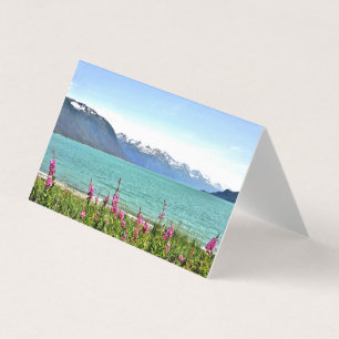 Folded blank note card of Alaska