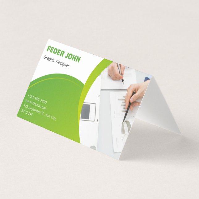 Folded Business Card (Front)