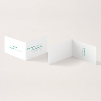 folded business card