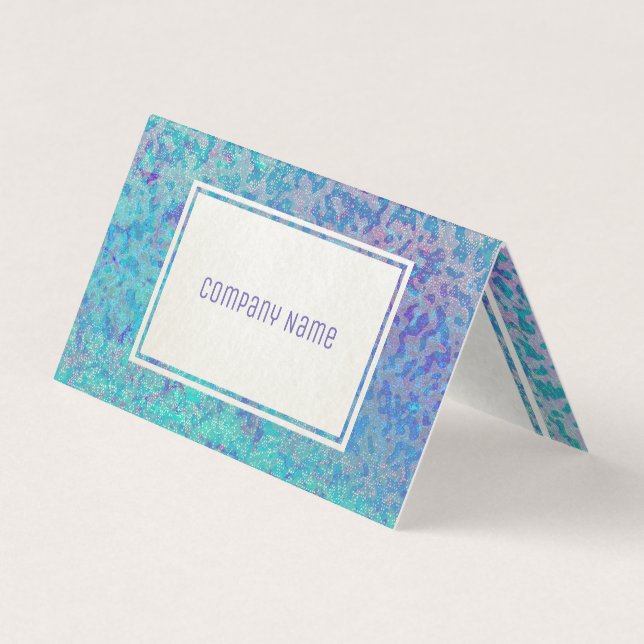Folded Business Card Glitter Star Dust (Front)