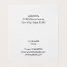 Folded business card template with English UK flag