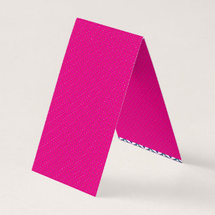 Folded Business Cards Bold Pink Standout Brand
