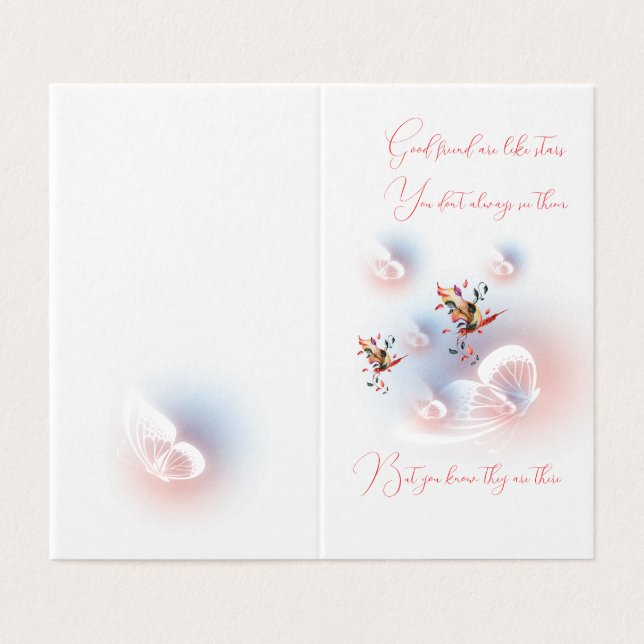 Folded card  (Outside Unfolded)
