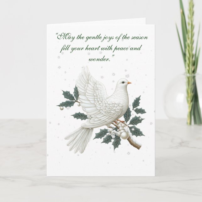 Folded  Card-Elegant Victorian Christmas Card (Front)