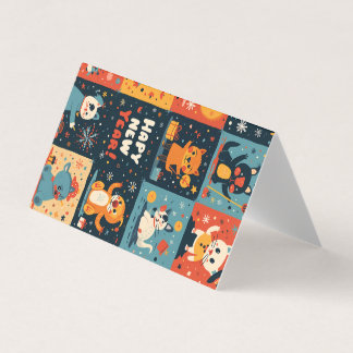 Folded Card for New Year