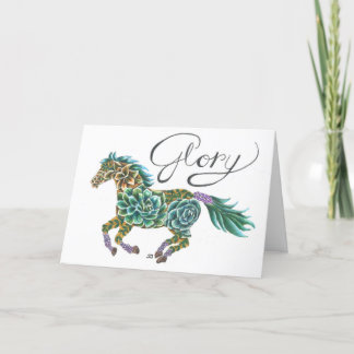Folded Card Glory Horse by Sherry Jarvis