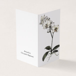 Folded Card_Orchid botanical