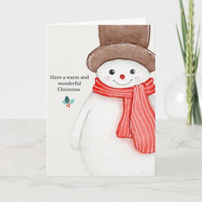 Folded Christmas card (Front)