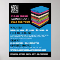 Folded Clothes, Laundromat, Cleaning Service