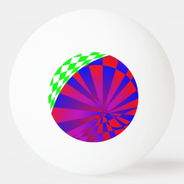 Folded Dimensions by Kenneth Yoncich Ping Pong Ball (Front)