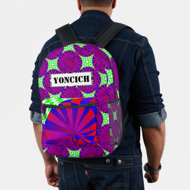 Folded Dimensions by Kenneth Yoncich Printed Backpack (Insitu (Model))