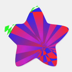 Folded Dimensions by Kenneth Yoncich Star Sticker