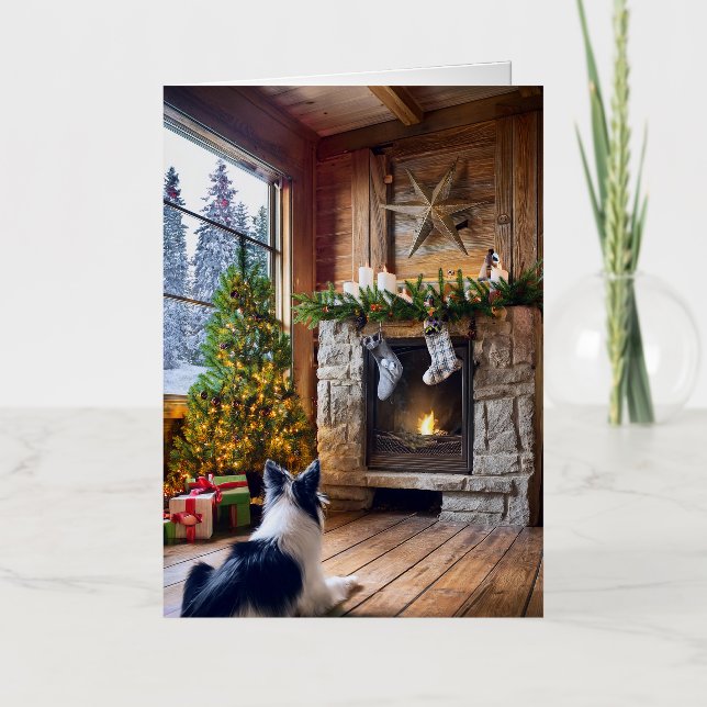 Folded Foil Christmas Card (Front)