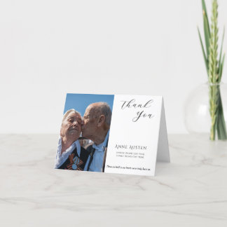 Folded Funeral Thank You Card – With Gratitude