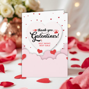 Folded Galentine's  Thank You Card