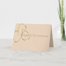 Folded Greeting Card : 50 th Anniversary