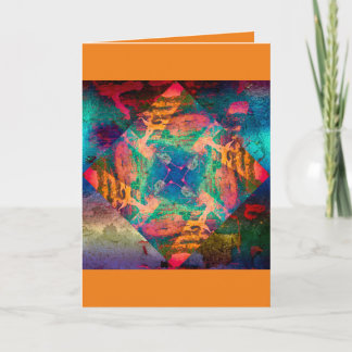 Folded Greeting Card- Cool Squares Collection Card